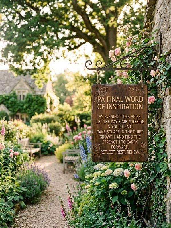A Final Word of Inspiration