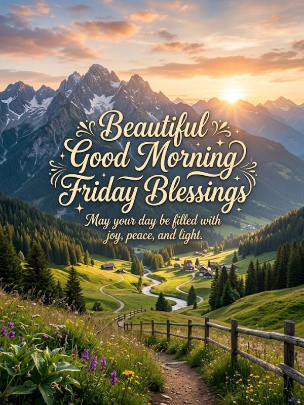 Beautiful Good Morning Friday Blessings