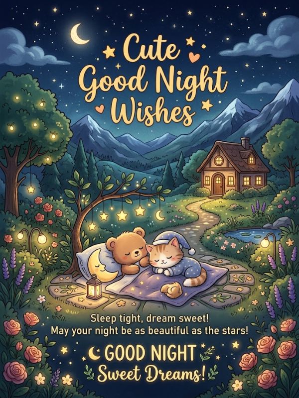 Cute Good Night Wishes