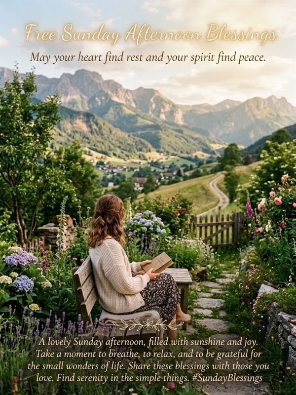 Free Sunday Afternoon Blessings Images