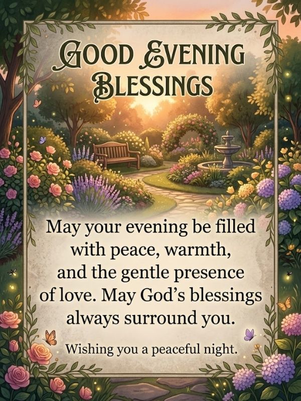 Good Evening Blessings Quotes