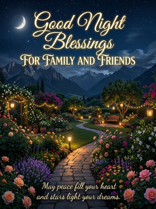 Good Night Blessings for Family and Friends