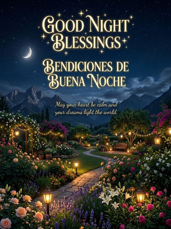 Good Night Blessings in Spanish