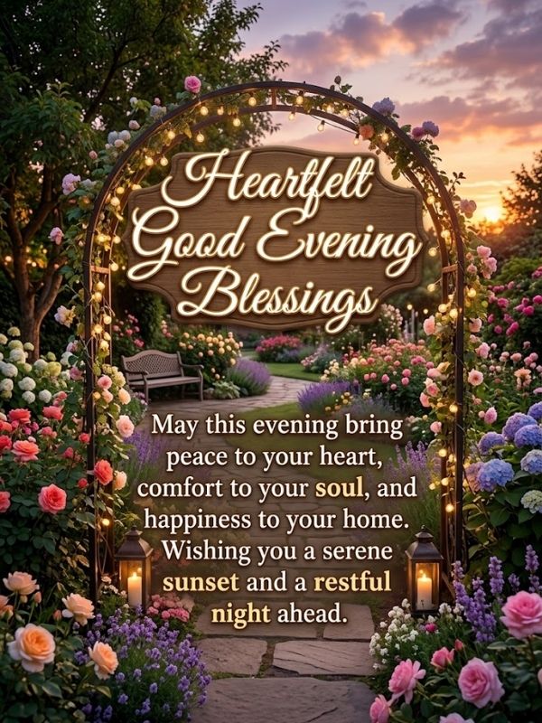 Heartfelt Good Evening Blessings