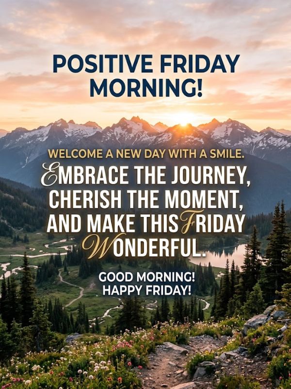 Positive Friday Morning Quotes for Social Media