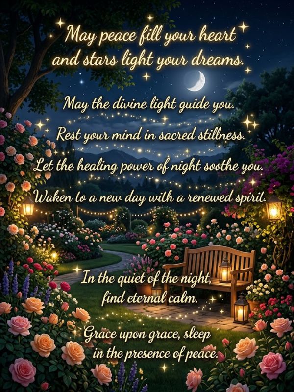 Spiritual Good Night Blessings and Prayers
