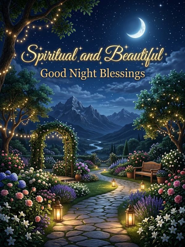 Spiritual and Beautiful Good Night Blessings