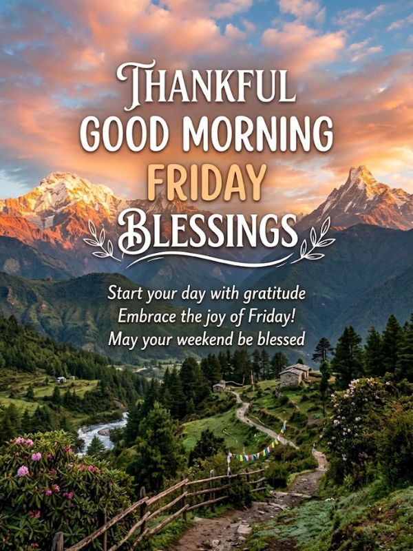 Thankful Good Morning Friday Blessings