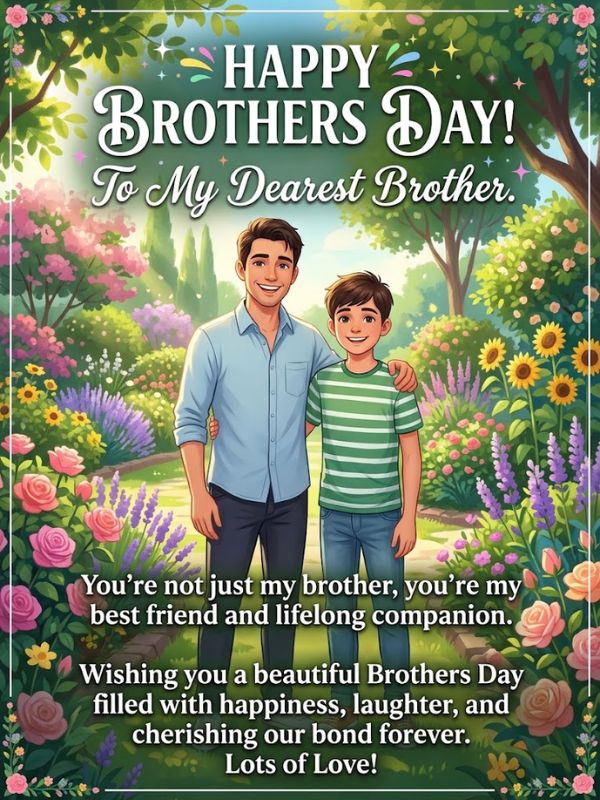 Beautiful Brothers Day Wishes 