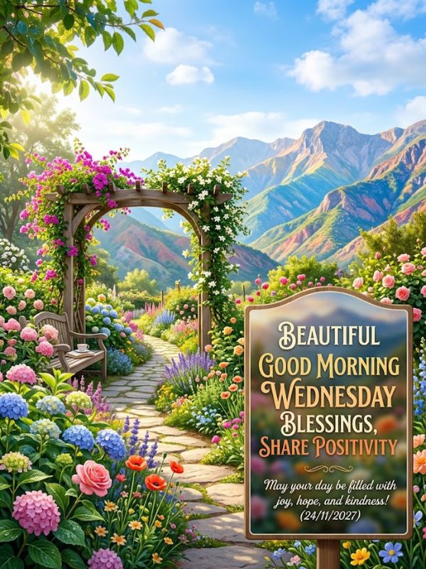 Beautiful Good Morning Wednesday Blessings Share Positivity 