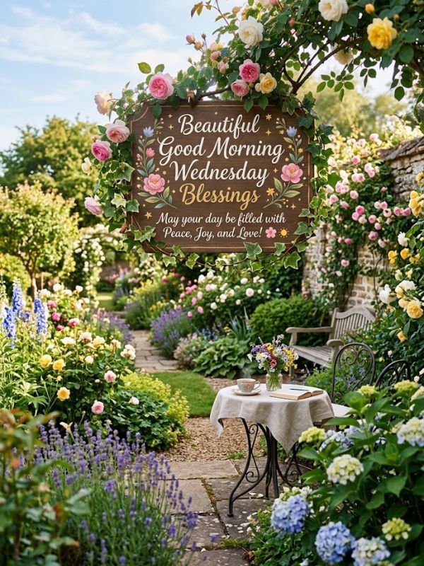 Beautiful Good Morning Wednesday Blessings