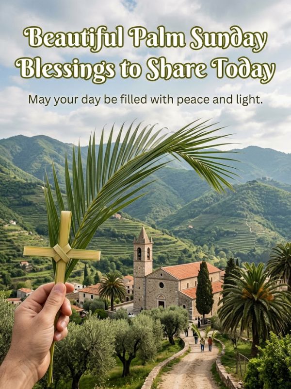 Beautiful Palm Sunday Blessings to Share Today