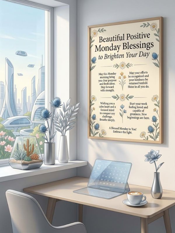 Beautiful Positive Monday Blessings to Brighten Your Day
