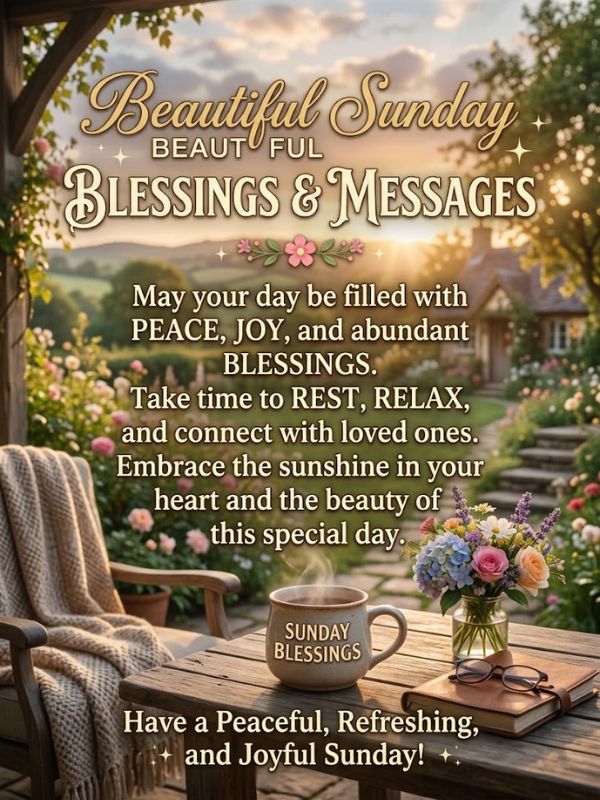 Beautiful Sunday Blessings and Messages