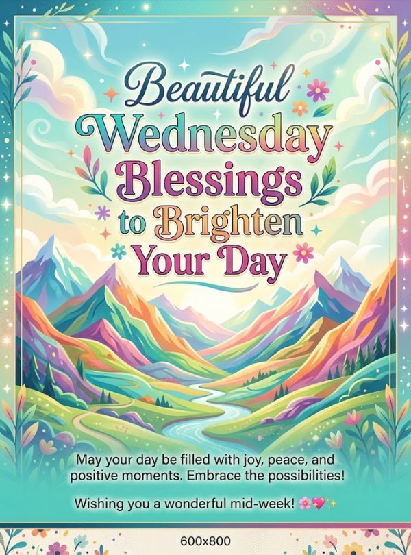 Beautiful Wednesday blessings to Brighten Your Day