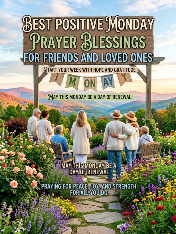 Best Positive Monday Prayer Blessings for Friends and Loved Ones