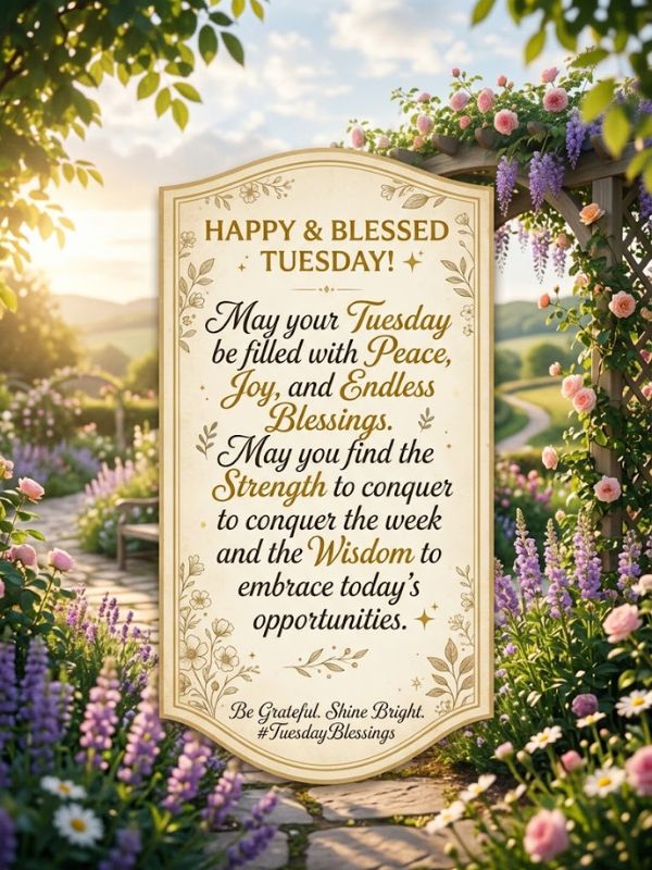 Best Tuesday blessings quotes