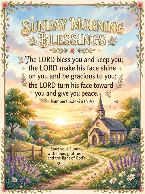 Bible Verses for Sunday Morning Blessings