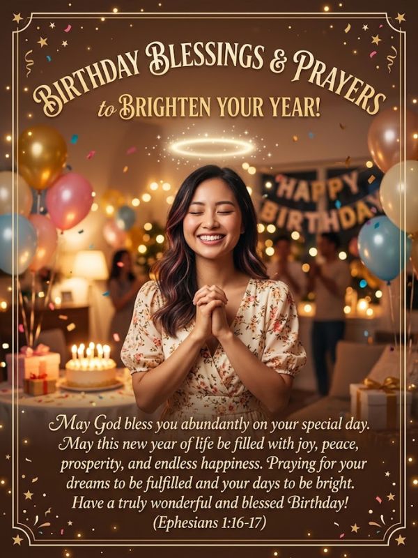 Birthday Blessings and Prayers to Brighten Your Year