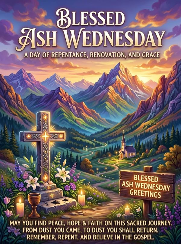 Blessed Ash Wednesday Greetings