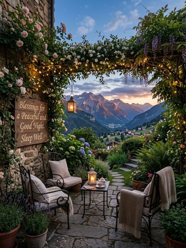 Blessings for a Peaceful and Good Night Sleep Well 