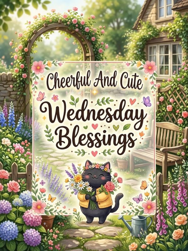 Cheerful And Cute Wednesday Blessings