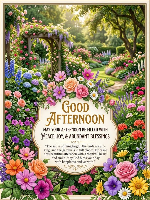 Good Afternoon Blessings Images and Quotes