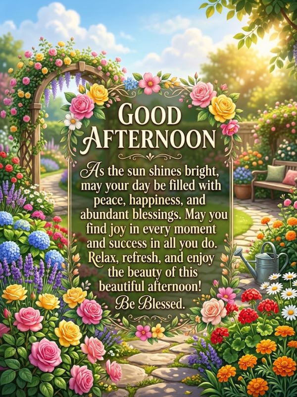 Good Afternoon Blessings Messages