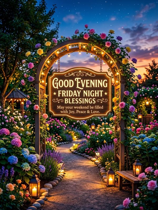 Good Evening Friday Night Blessings