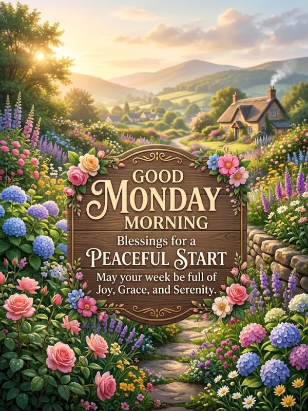 Good Monday Morning, Blessings for a Peaceful Start 