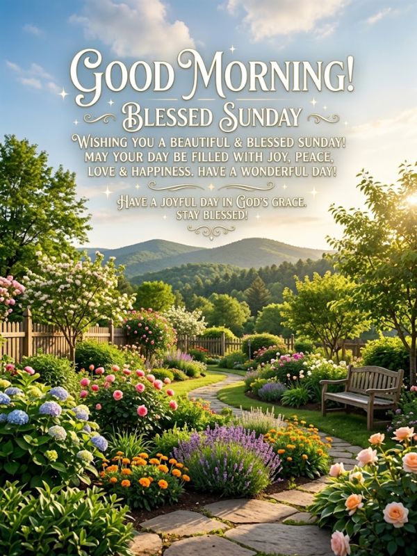 Good Morning Blessed Sunday Wishes