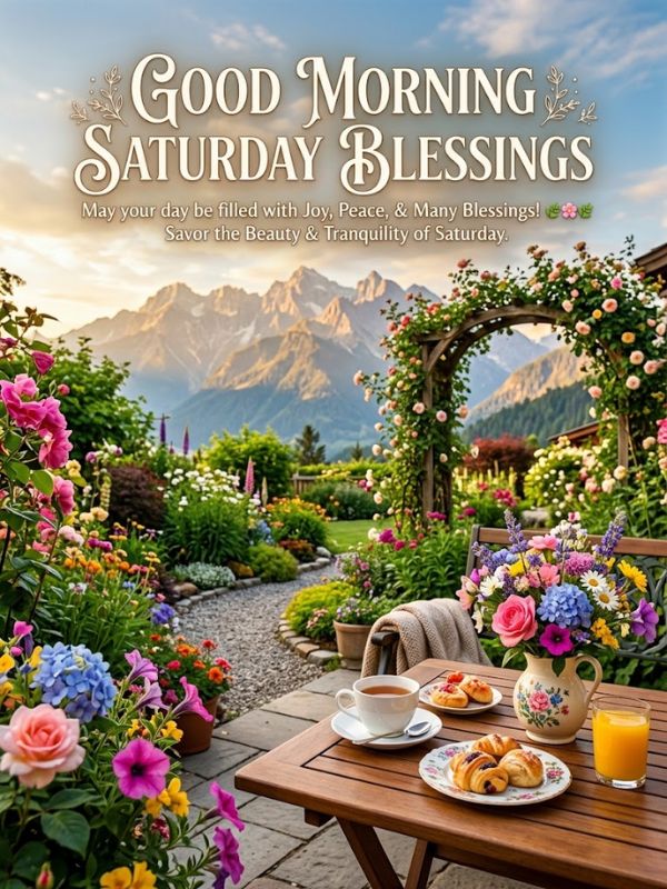 Good Morning Saturday Blessings 