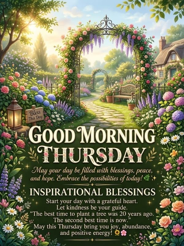 Good Morning Thursday Inspirational Blessings