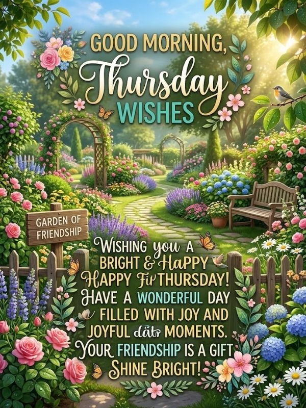 Good Morning Thursday Wishes for Friends