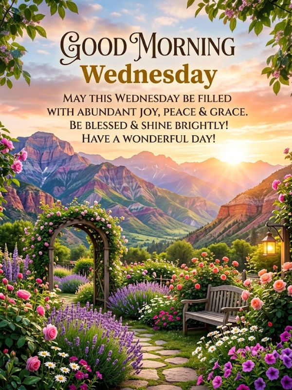 Good Morning Wednesday Blessings Quotes 