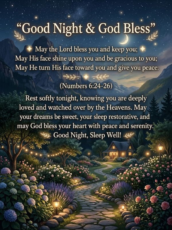 Good Night God Bless Quotes And Prayers