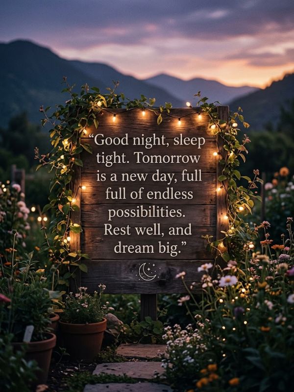 Good Night Quotes for Inspiration to End Your Day Positively