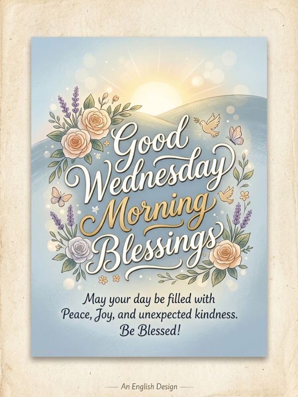 Good Wednesday Morning Blessings