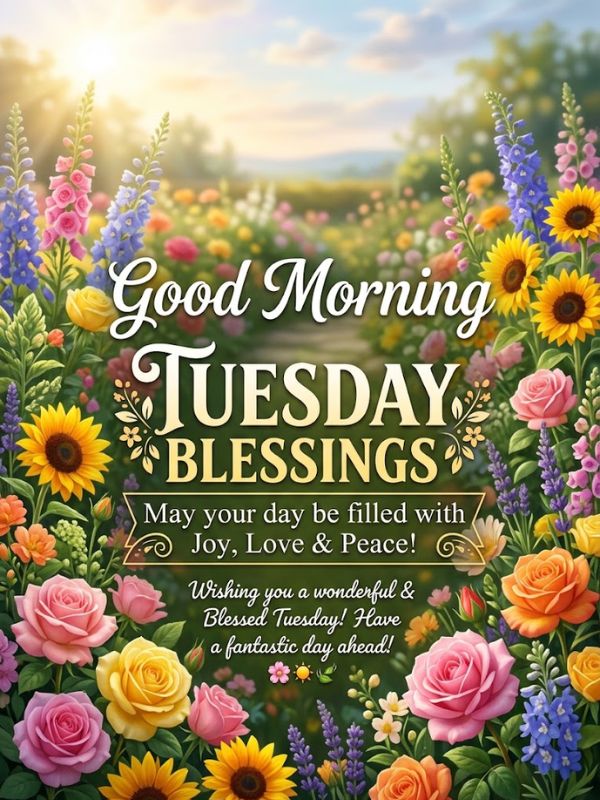 Good morning Tuesday blessings