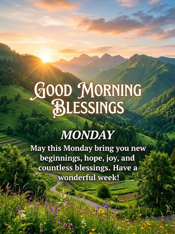 Good morning blessings Monday