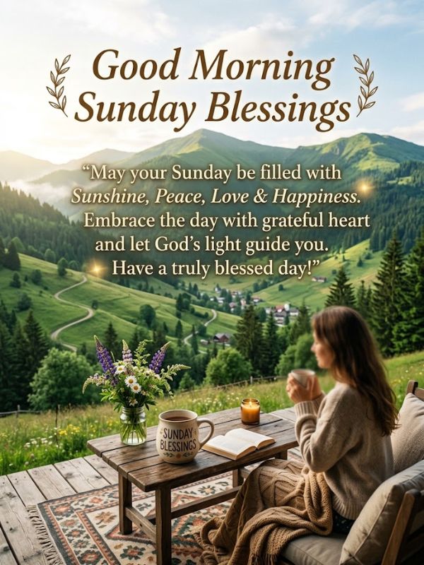 Good morning sunday blessings images and quotes