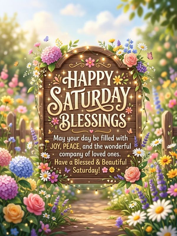 Happy Saturday Blessings
