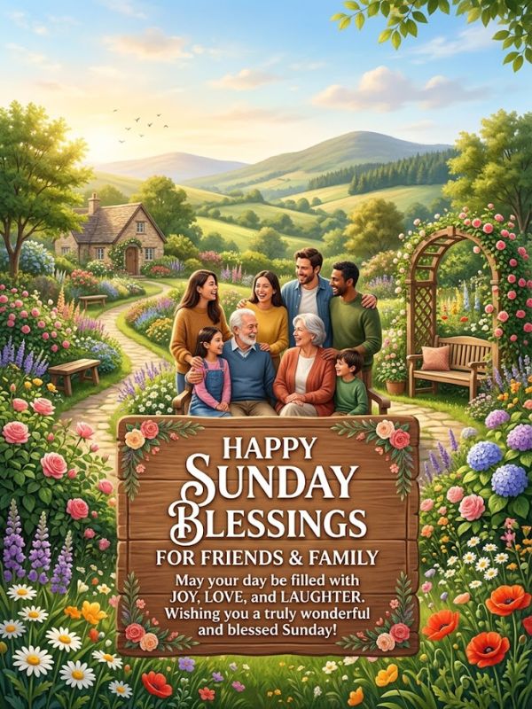Happy Sunday Blessings for Friends and Family
