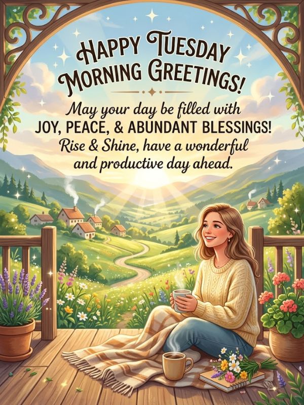 Happy Tuesday morning greetings and blessings