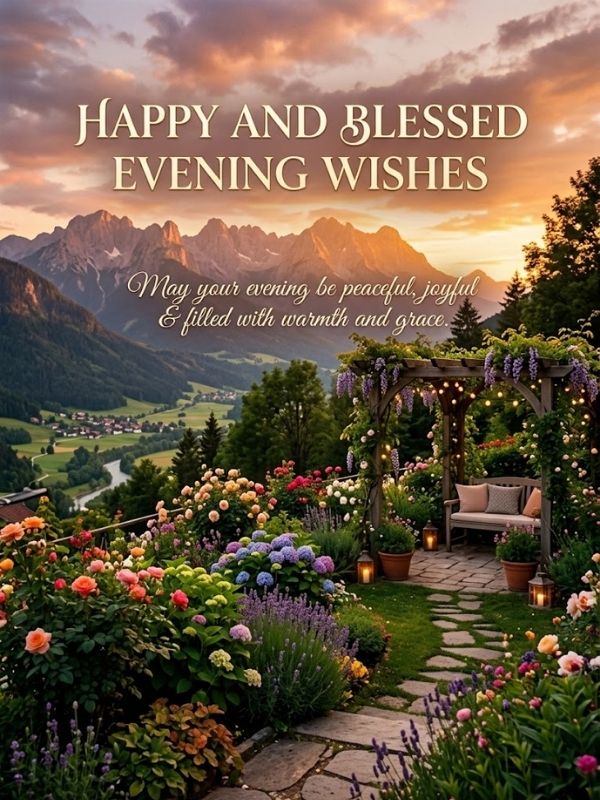 Happy and Blessed Evening Wishes