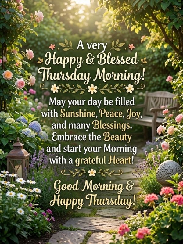 Happy and Blessed Thursday Morning Quotes
