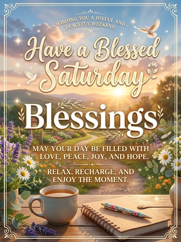Have a Blessed Saturday Blessings