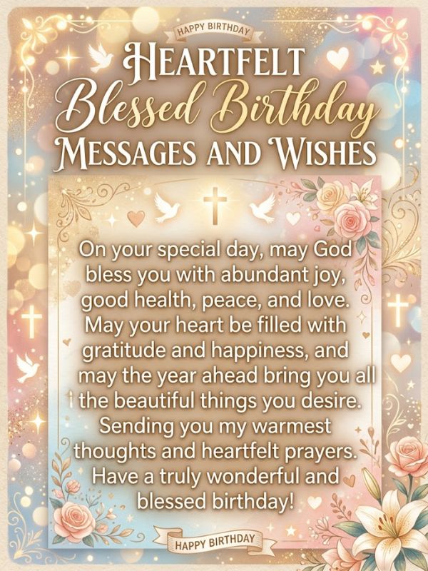 Heartfelt Blessed Birthday Messages and Wishes