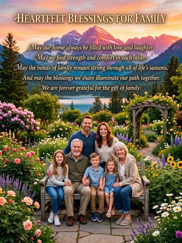 Heartfelt Blessings Quotes For Family 