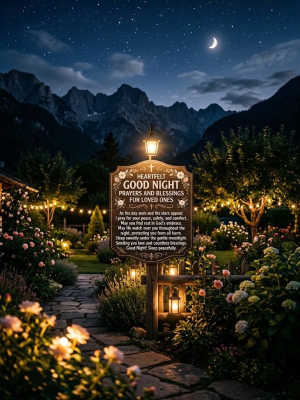 Heartfelt Good Night Prayers and Blessings for Loved Ones 